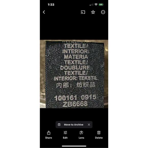 NWOT Fossil Preston Wristlet Wallet 7"x 4" Gold Metallic Leather Color-block - Picture 10 of 10